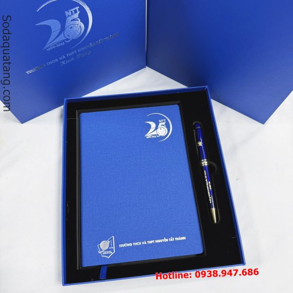 Set sổ bìa dính + bút ký sang trọng